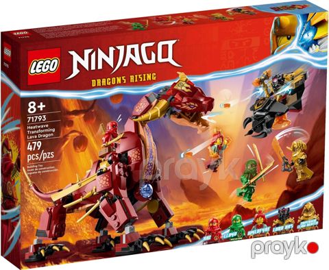 Konstruktor Lego Ninjago Heatwave Transforming Lava Dragon 71793, 8+ yaş, 479 hissə — Bakı