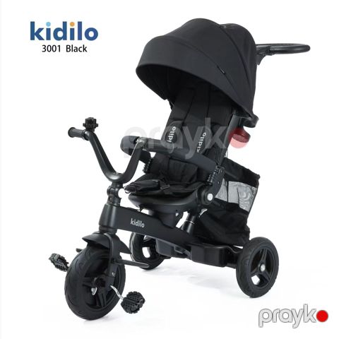 Üçtəkərli velosiped Kidilo 3001, qara — Bakı