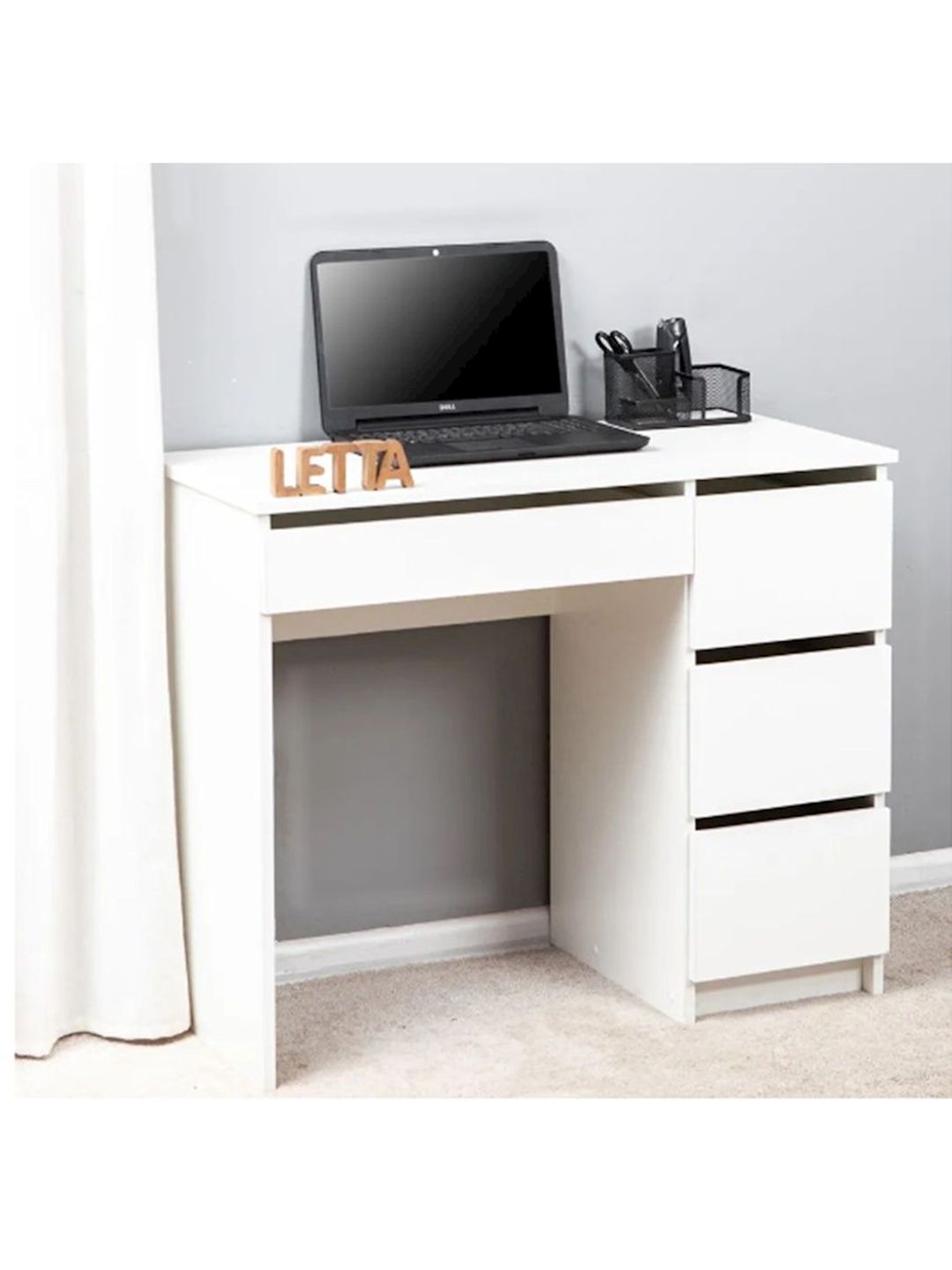 Yazı masası Letta, ağ, Ldsp, 75х43х92 sm — Mallar, Bakı (2)