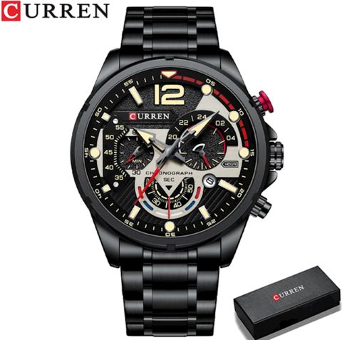Kişi qol saatı Curren C8395 Black/Grey — Bakı