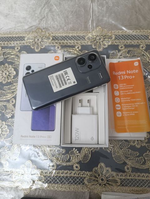 Redmi Note 13 Pro+, 512 GB, rəng - Boz, Sənədlərlə — Bakı