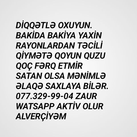 Ciddi şəxslər buyursun. ucuz alıb ucuz satanam — Digah
