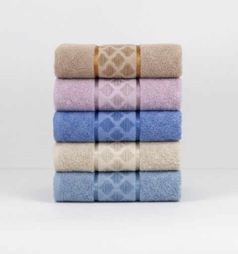 Hamam üçün dəsmal dəsti Hanzade HJ-7894, velür, 70x140 sm, 6 əd — Bakı