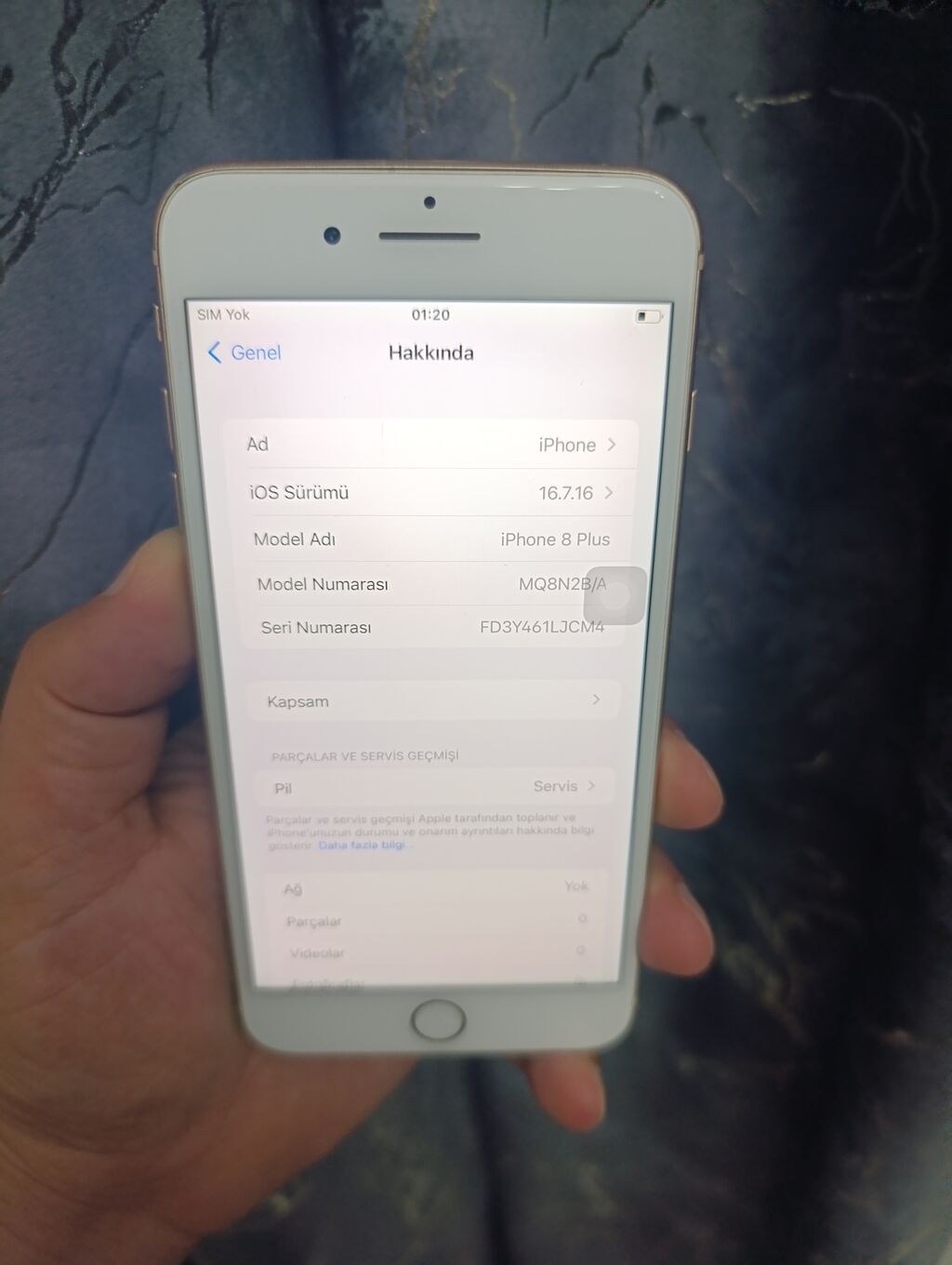 IPhone 8 Plus, 64 GB, Qızılı, Qırıq — Apple iPhone, Digah (3)