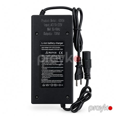 Adapter skuter üçün, qara, 73V 5A — Bakı