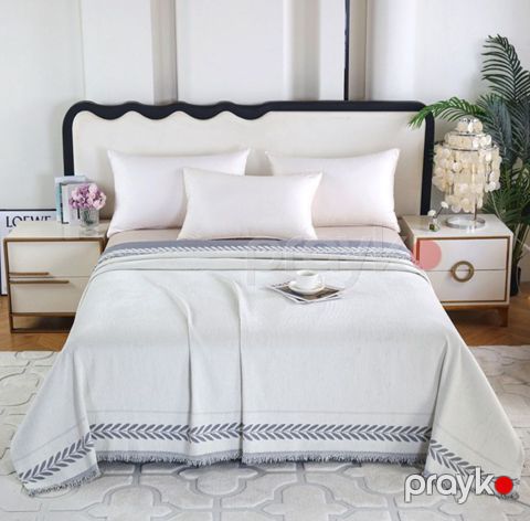 Örtük Annaberry 62801866, 230x240 sm, ikinəfərlik, pambıq, boz — Bakı