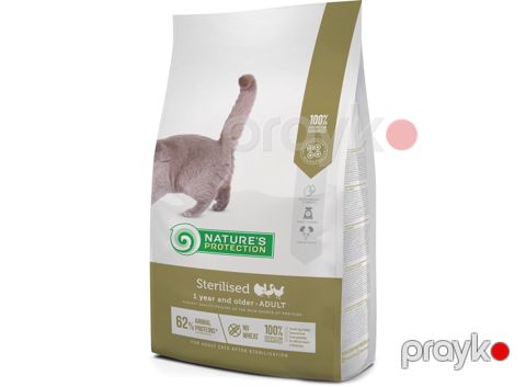 Quru yem Nature's Protection Sterilised sterilizə və kastrasiya olunmuş pişiklər üçün ev quşu dadı ilə 7 kq — Bakı