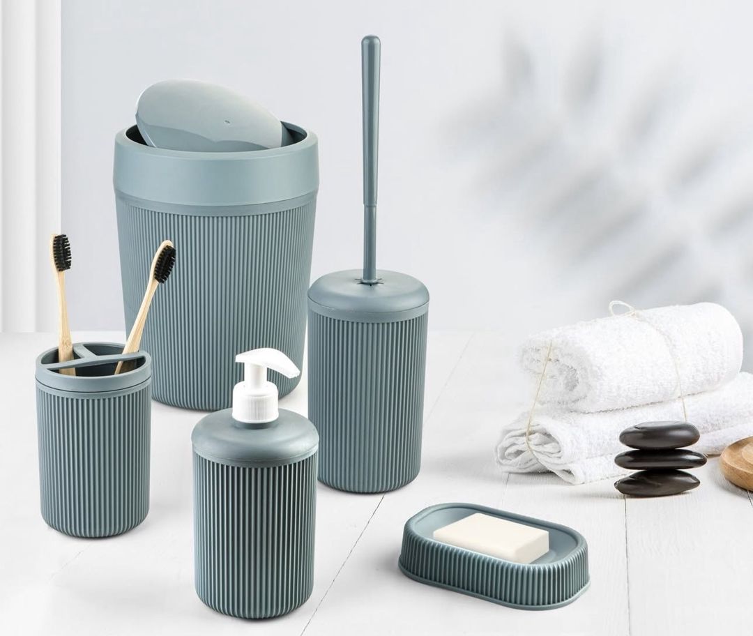 Hamam otağı üçün dəst 8579_82, plastik, boz, 5 parça — Mallar, Bakı