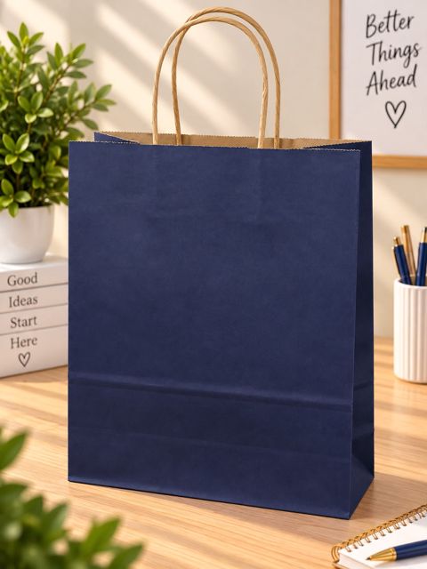Hədiyyəlik paket, 33x25 sm, Tünd göy — Bakı