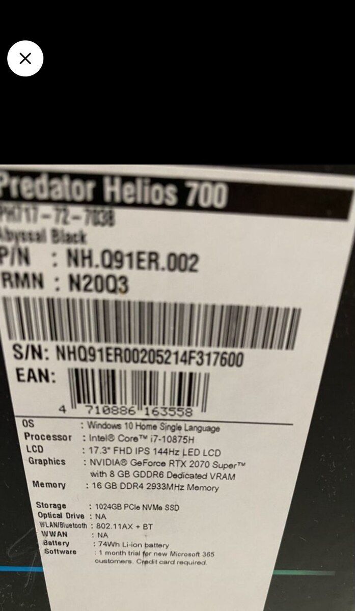 Acer predator Helios 700 — Noutbuklar, Bakı (2)
