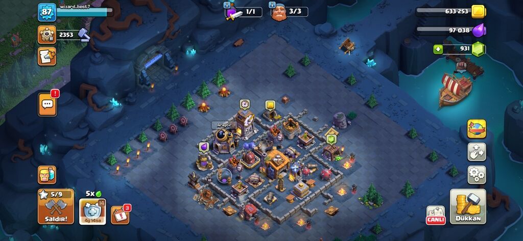 Clash of Clans hesabı – orta səviyyəli inkişaf etmiş kənd və tikililər — Digər, Digah (2)