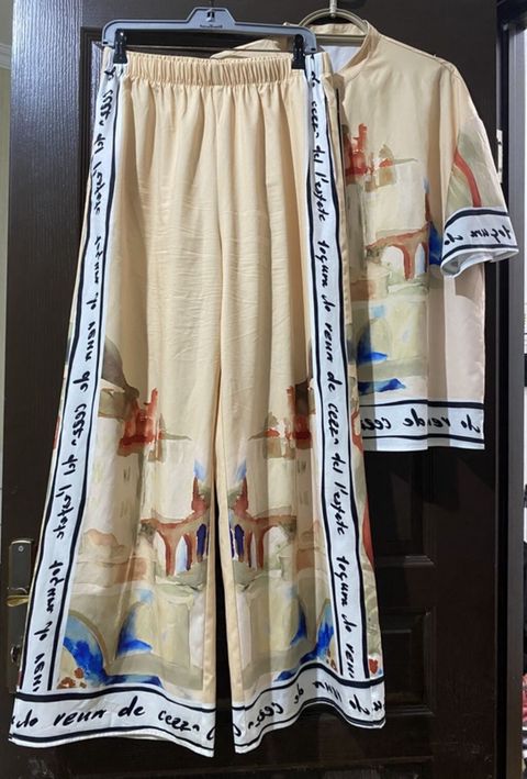 Köynək və şalvar dəstləri ölçülər L-40. XL-42 - Rəng/naqxış: Krem — Bakı