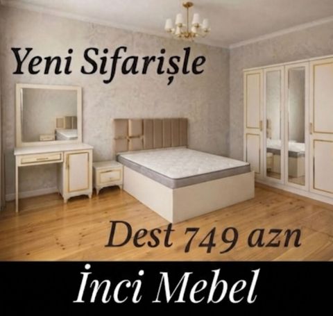 Yataq otağı mebel dəsti – İnci Mebel Yeni sifarişlə Komplektin — Bakı