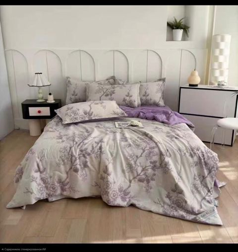 Yataq dəsti No brand, İkinəfərlik, Pambıq, Yorğan üzünün ölçüsü 200×220 sm, Mələfənin ölçüsü 220x240 sm — Bakı