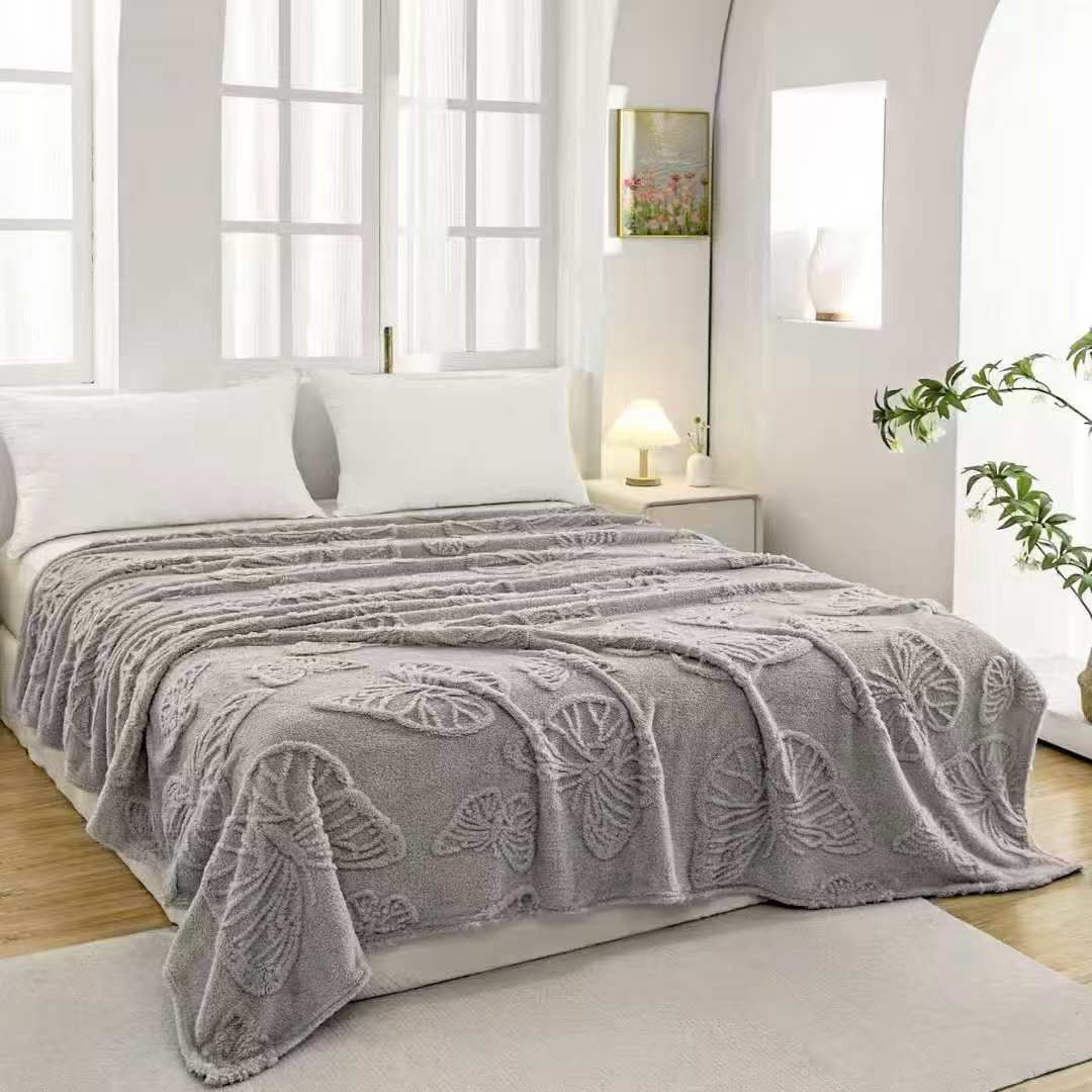 Yataq örtüyü AL967, ikinəfərlik, 210x230 sm, bambuk, tünd boz — Mallar, Bakı