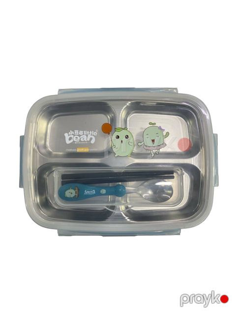 Uşaqlar üçün bəsləmə dəsti 002, metal/plastik, göy, 5 əşya — Bakı