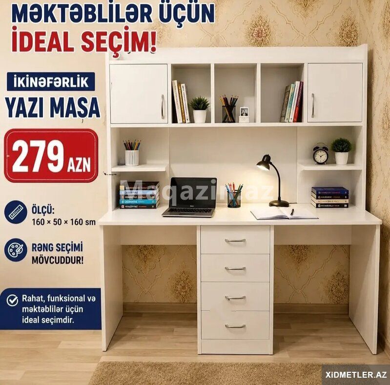 2nəfərlik yazı masası — Mallar, Bakı