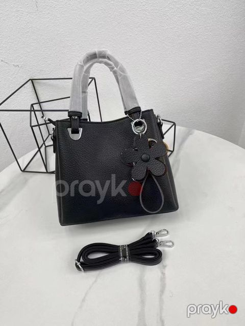 Kross-bodi çanta OP-556, eko dəri, qara, 10x11 sm — Bakı