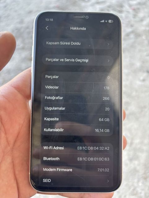 IPhone 11, 64 GB, Ağ, Face ID — Salyan