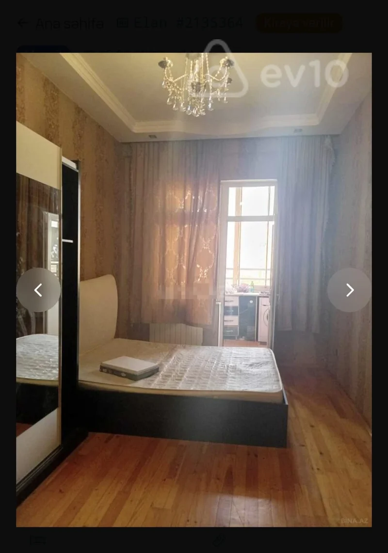 2 otaqlı mənzil, 60 m², Hüseyn Seyidzadə küçəsi, — kirayə — Mənzil, Bakı (2)