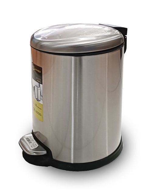 Zibil qutusu H98027, metal, gümüşü, 8 l — Bakı