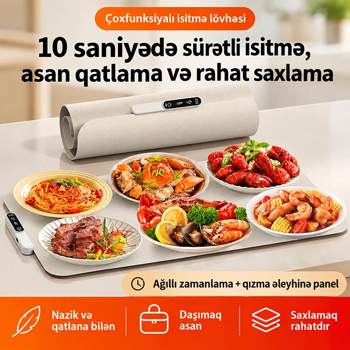 Portativ elektrikli isitmə lövhəsi: yeməkləriniz həmişə isti və təzə qalsın — Mallar, Bakı (3)