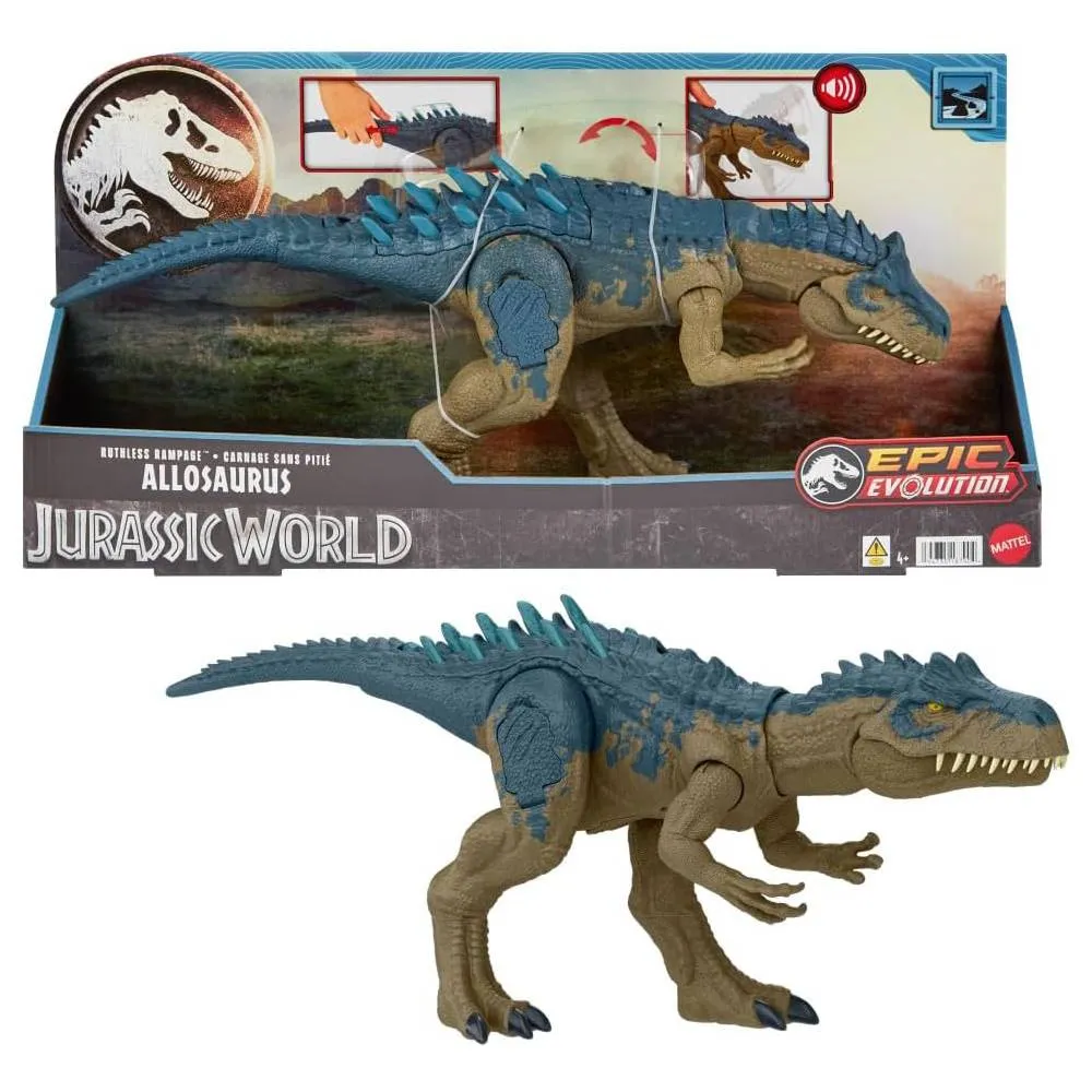 Oyuncaq Mattel JW Rampagin' Allosaurus 194735187904 (HRX50) — Bakı
