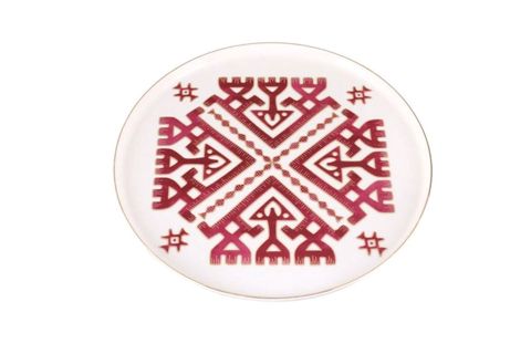 Boşqab Porland Arabesque 04ALM006005, farfor, ağ/qırmızı, 27 sm — Bakı