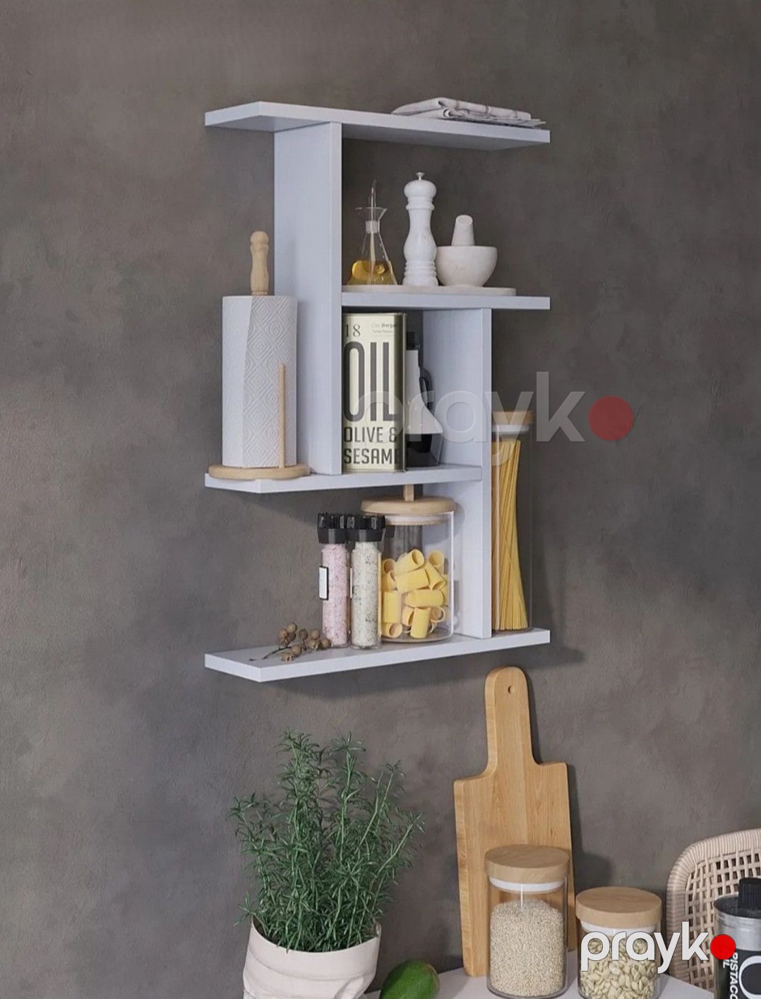 Divar rəfi SO47, laminat, 67x45 sm — Mallar, Bakı (2)