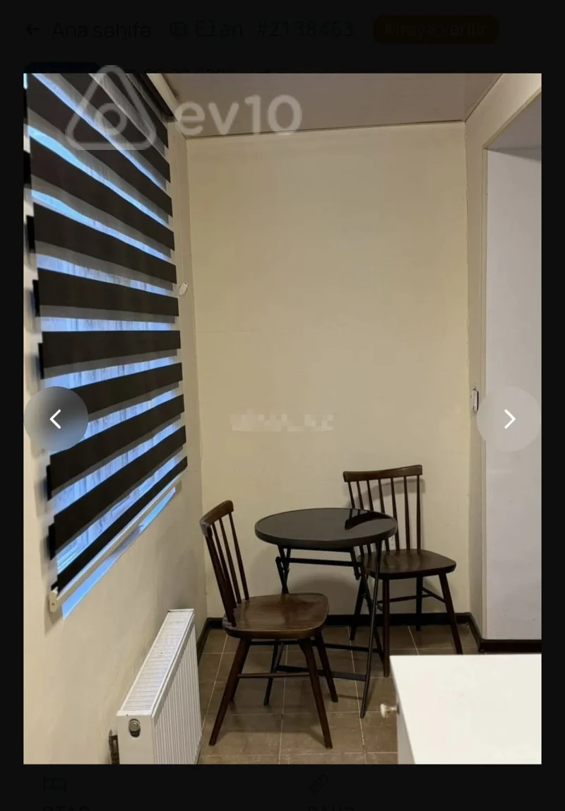 2 otaqlı mənzil, 55 m², Şərifzadə küç. 116 — kirayə — Mənzil, Bakı (3)