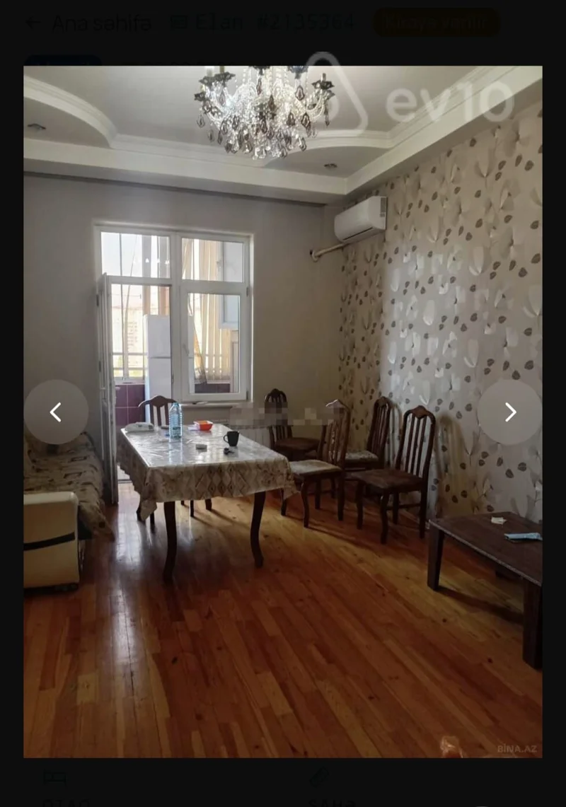 2 otaqlı mənzil, 60 m², Hüseyn Seyidzadə küçəsi, — kirayə — Mənzil, Bakı (3)