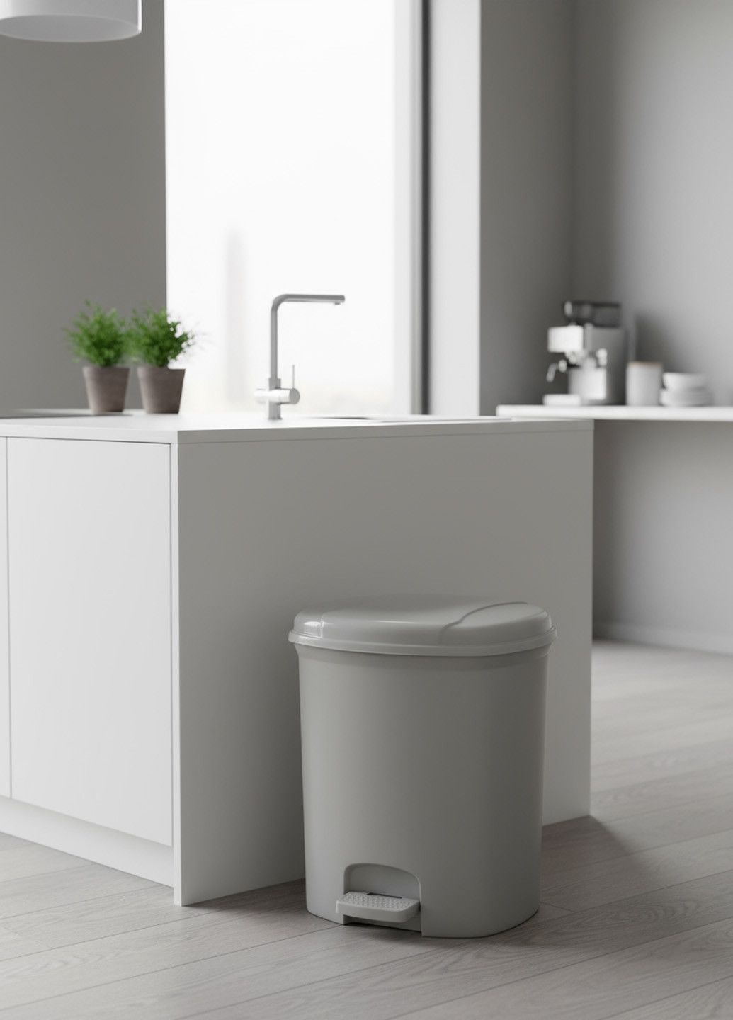 Zibil qabı 6128, plastik, bej, 12 l — Mallar, Bakı (2)