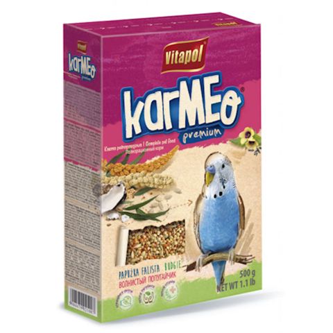 Dalğalı tutuquşular üçün yem Vitapol Karmeo Premium tam rasionlu, 1000q — Bakı