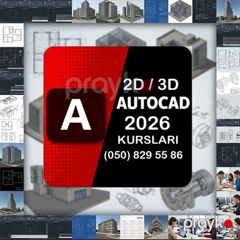 Autocad 2D 3D ilə Dizayn və Layihələndirmə Öyrən — Bakı