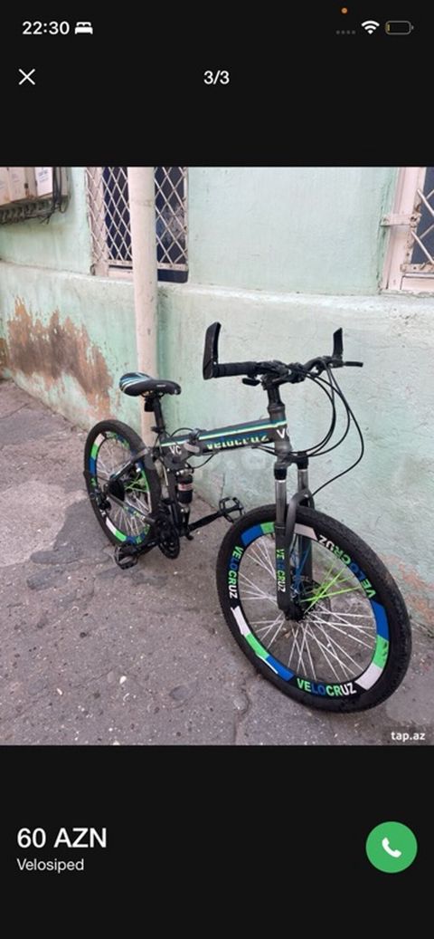 Velosiped – Velocruz şəhər/dağ tipli model - Qatlanabilən (folding) — Bakı