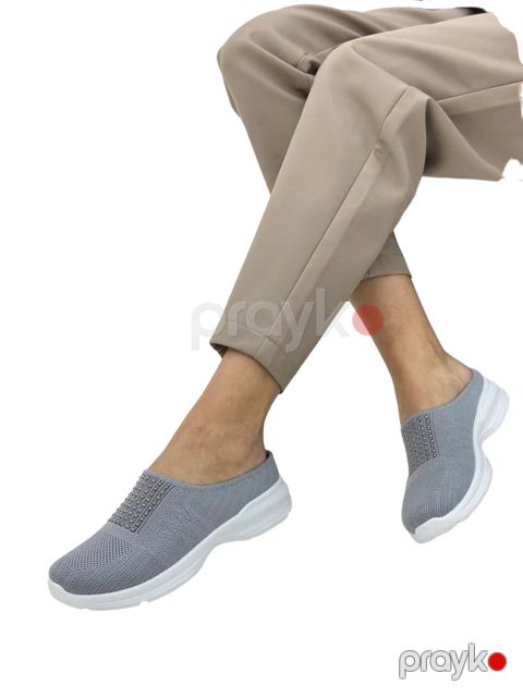 Qadınlar üçün sliponlar Raffelli w-283-4, boz, parça, ölçü 40 — Bakı