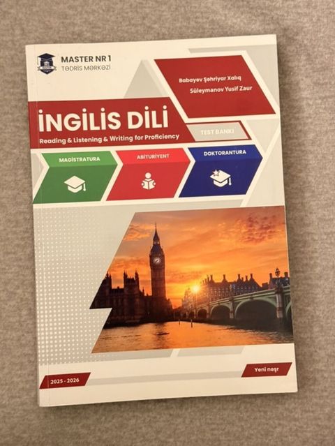 Məhsul: “İngilis Dili – Reading & Listening & Writing for — Bakı