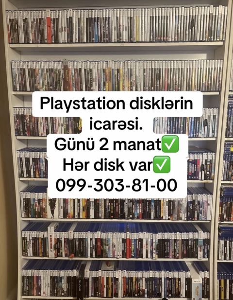 Hər növ ps4 və ps5 disklərin satışı və icarəsi — Bakı