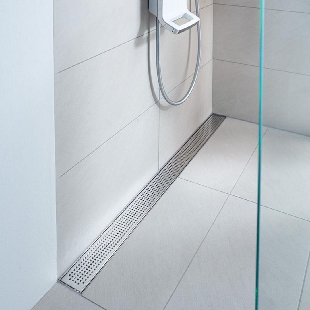 Paslanmaz linear duş kanalı) və döşemə trapı — Məişət malları, Bakı (5)