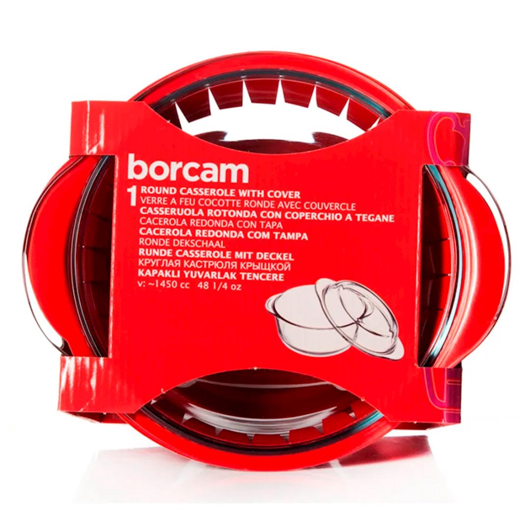 Bişirmə üçün forma Borcam 59023, 1.45 l, dairə, şüşə, şəffaf — Mallar, Bakı (3)
