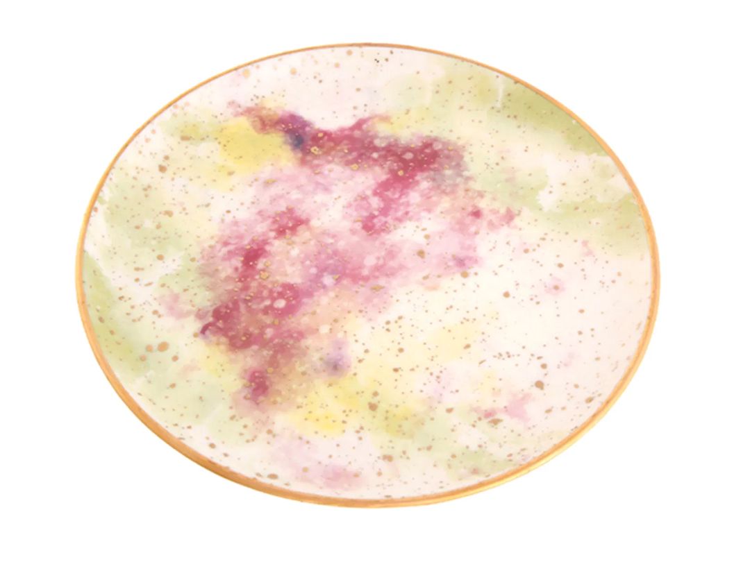 Boşqab Porland Cosmos Desen2, 24 sm, farfor, rəngbərəng — Mallar, Bakı (2)