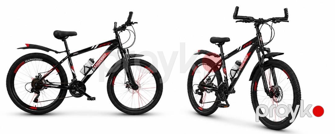 Uşaq velosipedi Bargerroo 24", qara/qırmızı — Velosipedlər, Bakı (3)
