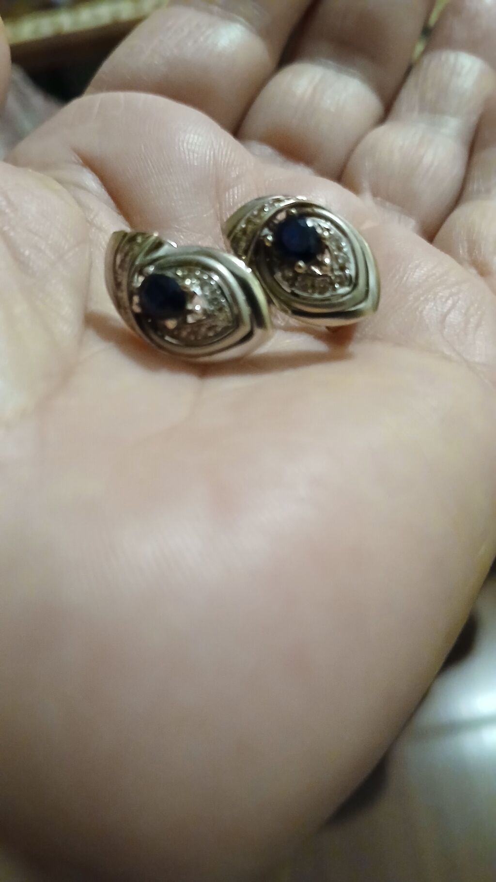 Sırğa, Ağ qızıl, 750 Əyar, 7 g — Sırğa, Bakı (2)