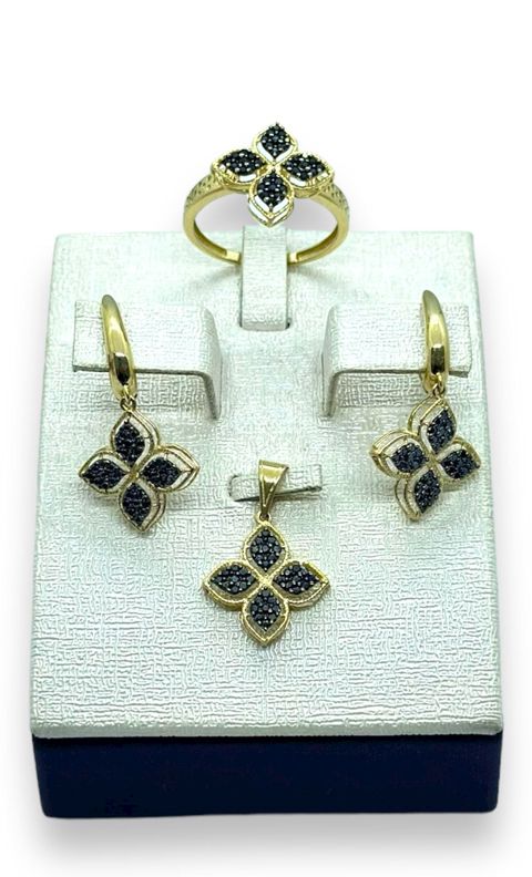 Zinət dəsti kulon, sırğa və üzük 5401-1470 — Bakı