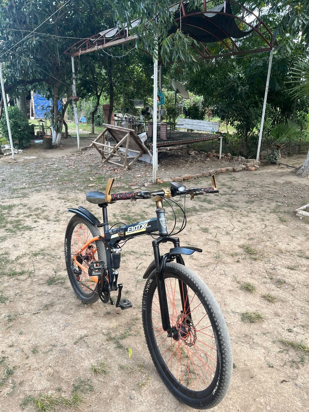 BMX stili velosiped - Rəng: qara narıncı detallarla - Çərçivə: BMX — BMX, Masallı (8)