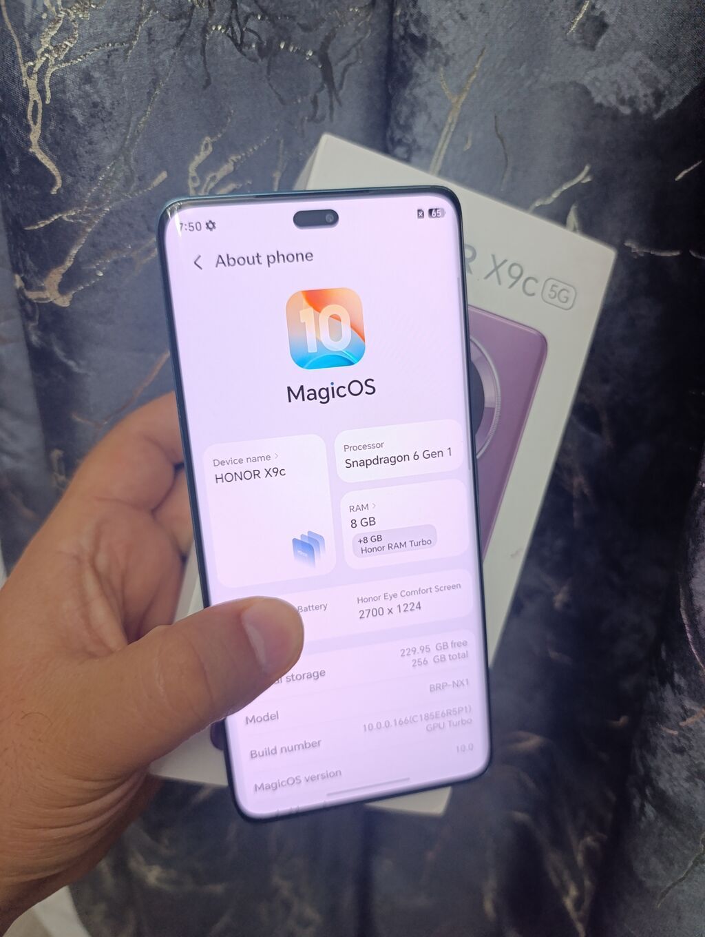 Honor X9c, 256 GB, rəng - Mavi, Sənədlərlə — Honor, Digah (3)