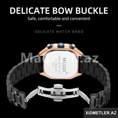 Megir Chronograph kişi qol saatı — Saatlar, Bakı (5)