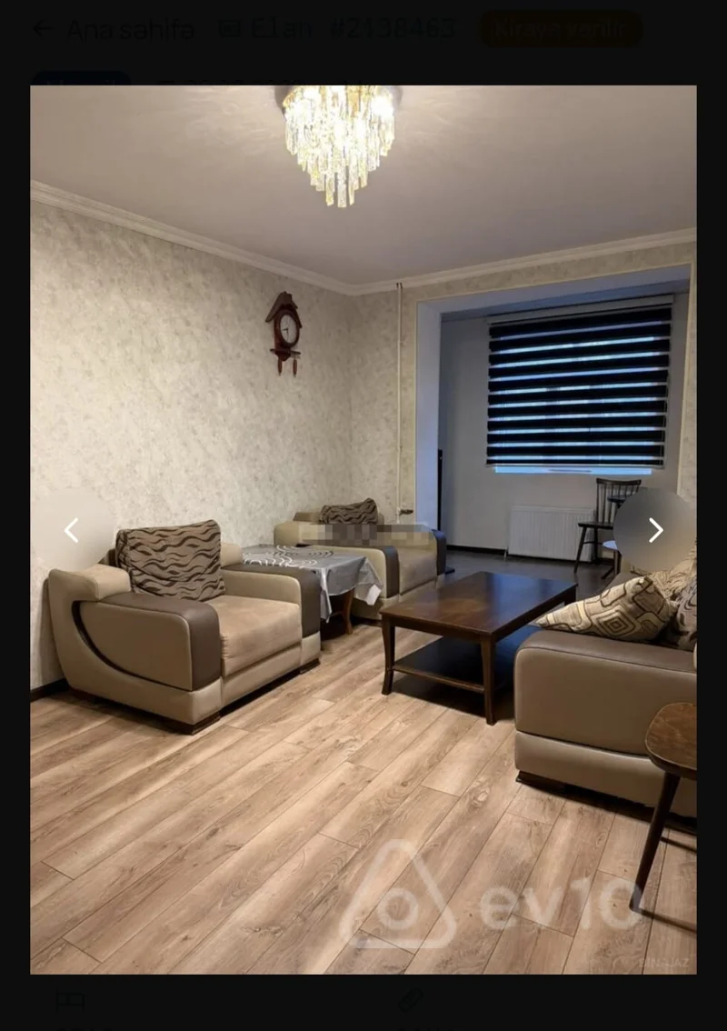 2 otaqlı mənzil, 55 m², Şərifzadə küç. 116 — kirayə — Mənzil, Bakı
