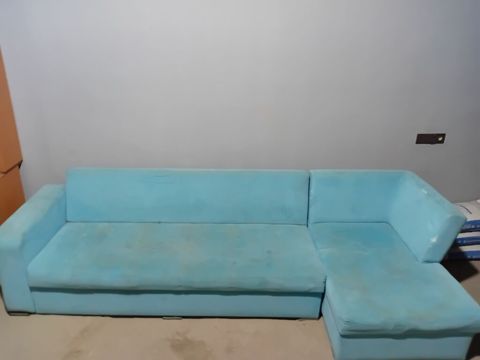 Mavi rəngli L formalı künc divan. sinigi sokuku yoxdu. real alciya — Digah