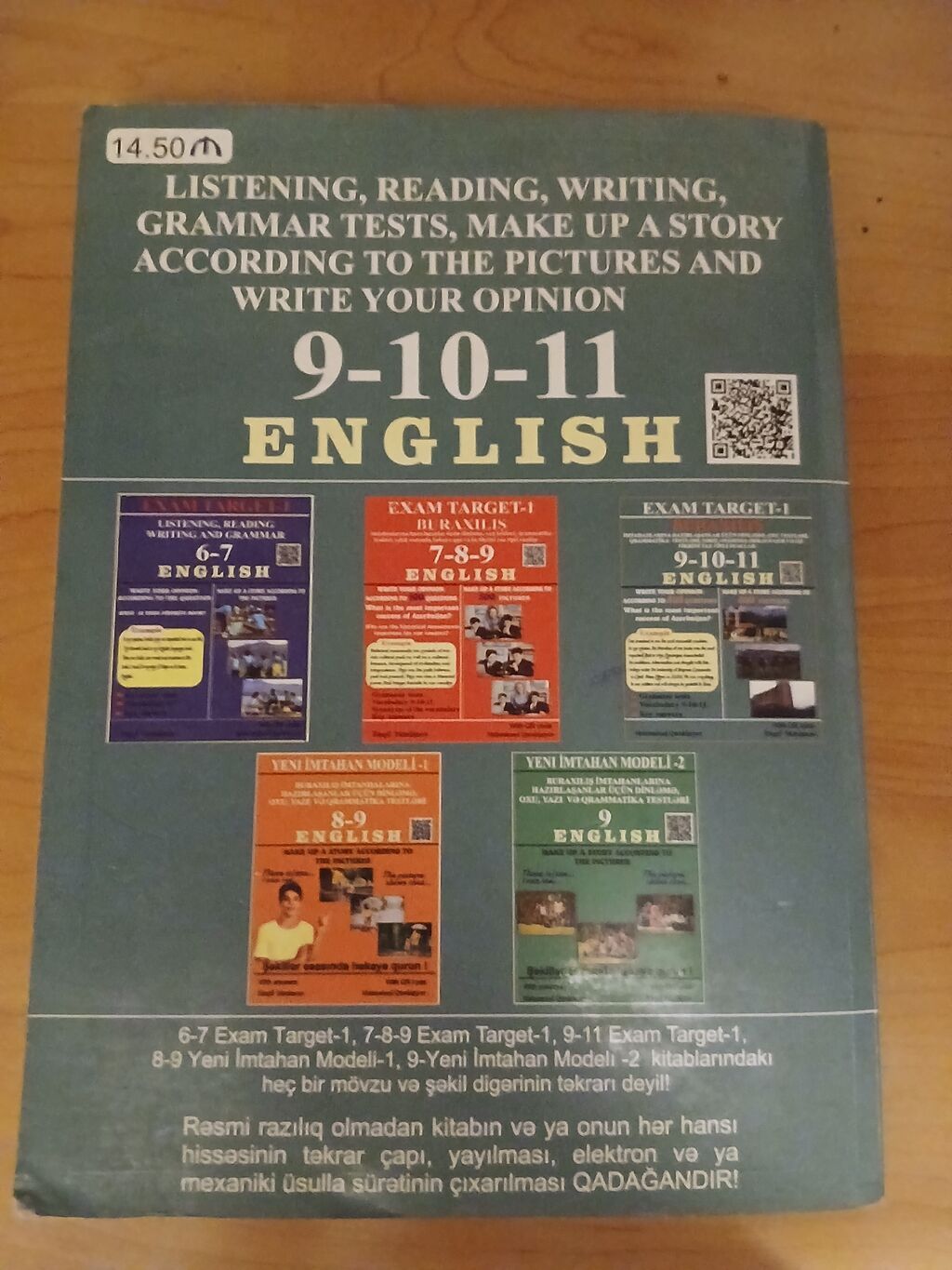 Exam TARGET-1 – English hazırlıq kitabı (9-10-11 siniflər) Məzmun və — Kitablar, Gəncə (3)
